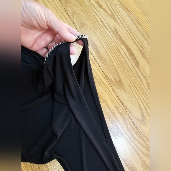 Michael Kohrs Black Open Shoulder Chain Neckline Womens Size XL - Picture 8 of 10